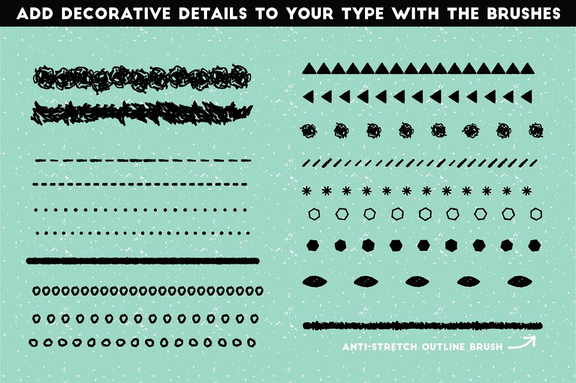 铅笔手绘风格图层样式 The Hand-drawn Pencil Type Tool Kit插图(10)