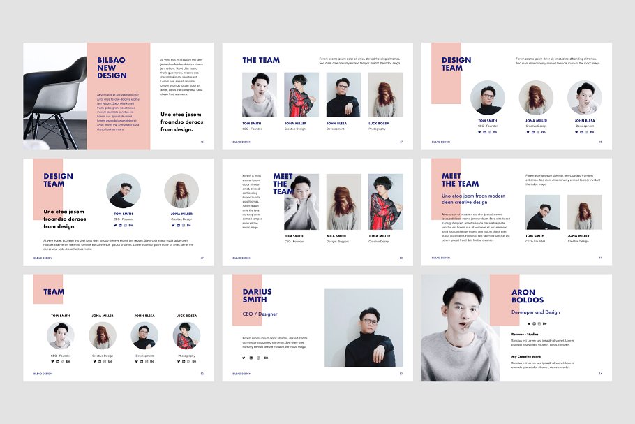 创意设计公司路演谷歌幻灯片模板 BILBAO – Google Slides + Bonus插图(9)