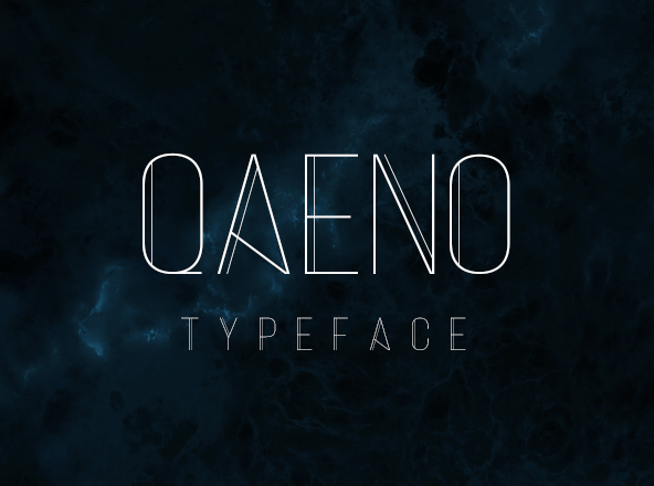 粗细线条组合英文无衬线字体素材库精选 Qaeno Font