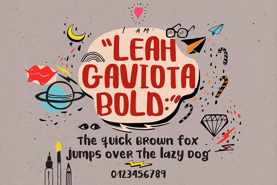创意艺术英文手写字体 Leah Gaviota Script插图(4)