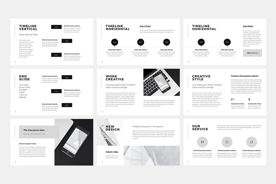 创意设计产品演示Keynote幻灯片模板 NORS Keynote Template + Big Bonus插图(6)