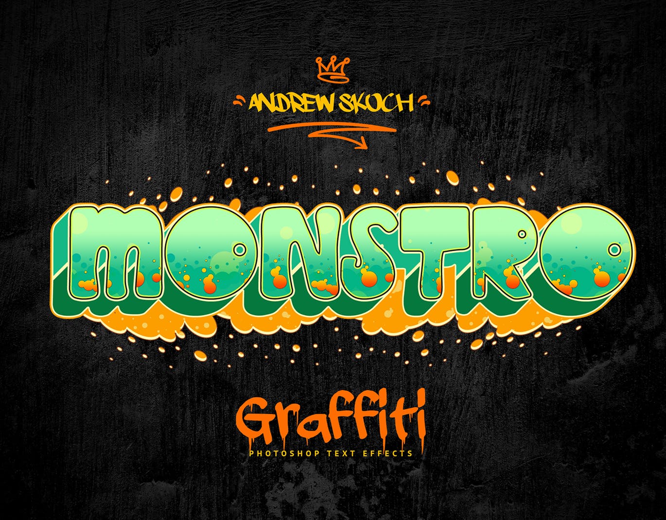 街头涂鸦文字效果PSD分层模板v3 Graffiti Text Effects Vol.3插图(5)