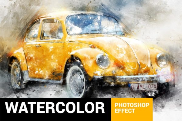 水彩插画大师PS动作 Perfectum 3 – Watercolor Master Photoshop Action