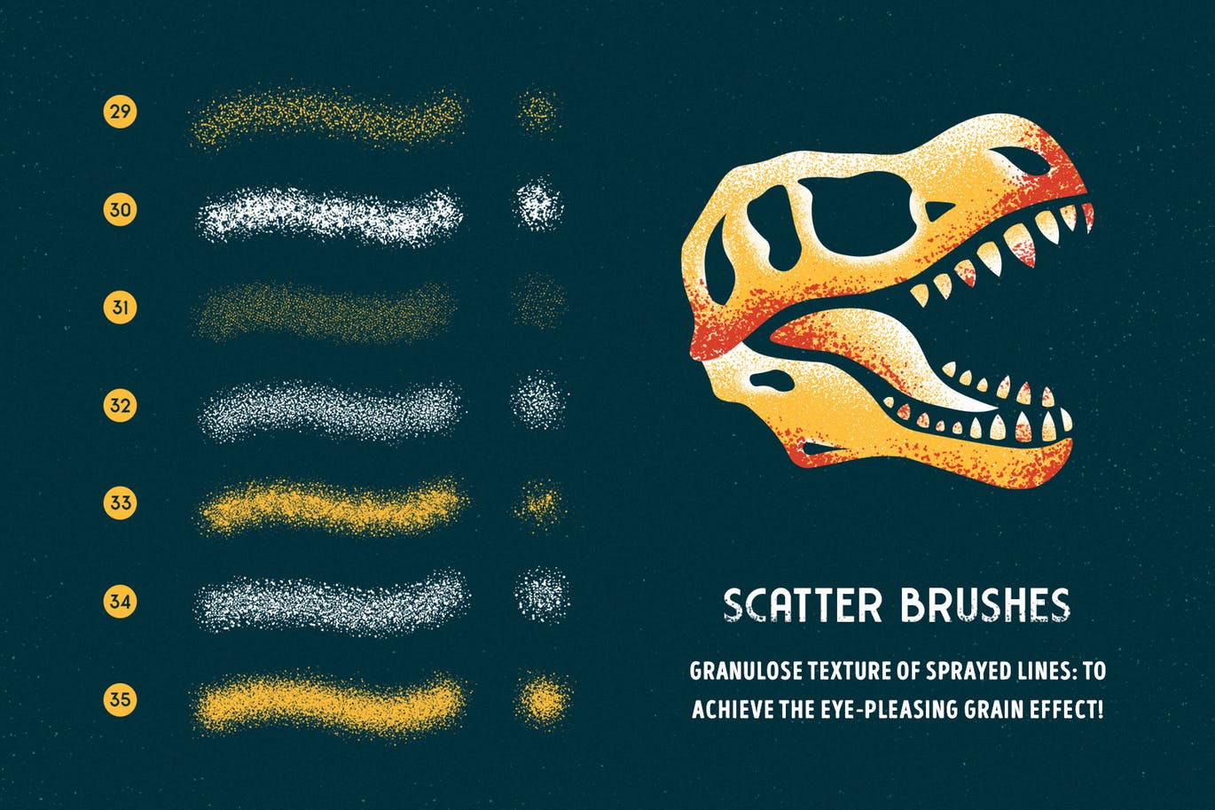 平板电脑手绘创造散点阴影效果处理Procreate笔刷下载 Shader Brushes for Procreate插图(6)