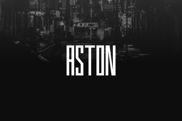 独特品牌VI视觉设计英文无衬线字体素材库精选v2 ASTON – Urban Display / Headline / Logo Typeface