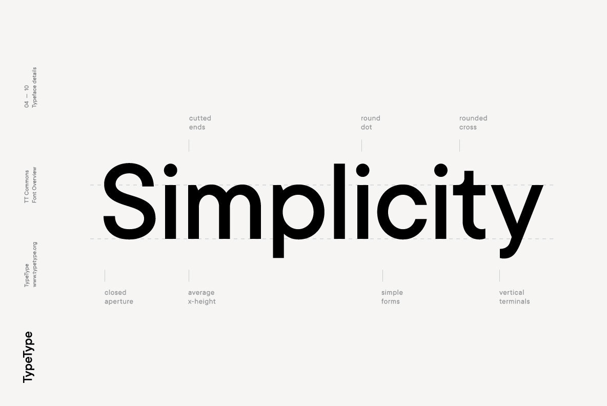 时尚优美的一款无衬线字族 TT Commons Font Family插图(2)