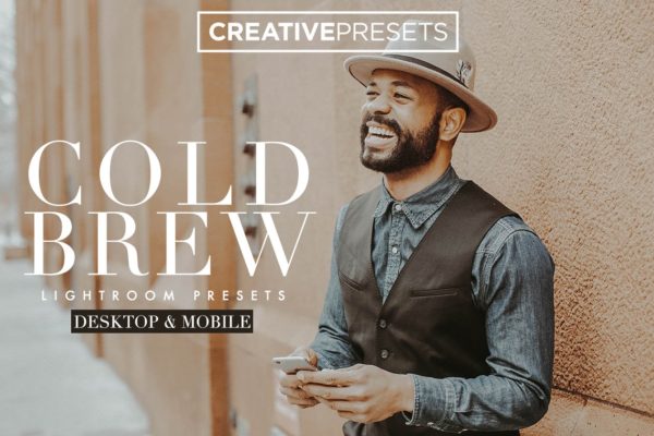 暖色调Lightroom预设照片处理效果ps滤镜插件 Cold Brew Moody Lightroom Presets