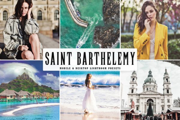 独特明亮色调摄影Lightroom调色预设 Saint Barthelemy Mobile &amp; Desktop Lightroom Preset