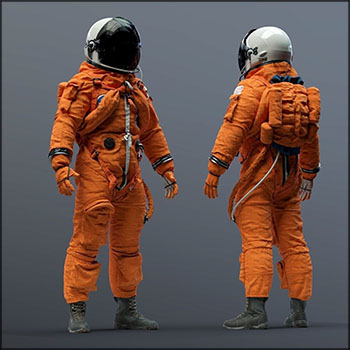 美国宇航员太空服素材之家精选3D模型