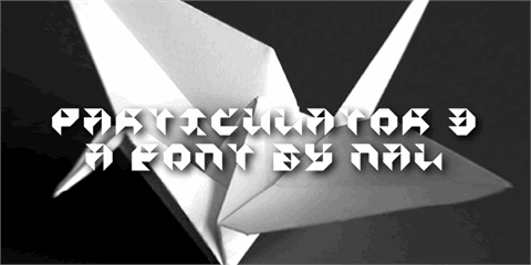 Particulator III font素材之家精选英文字体