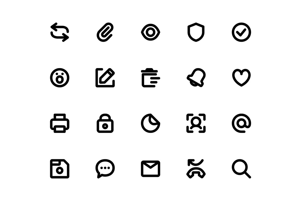 超级简约线条图标合集 Super Basic Icons插图