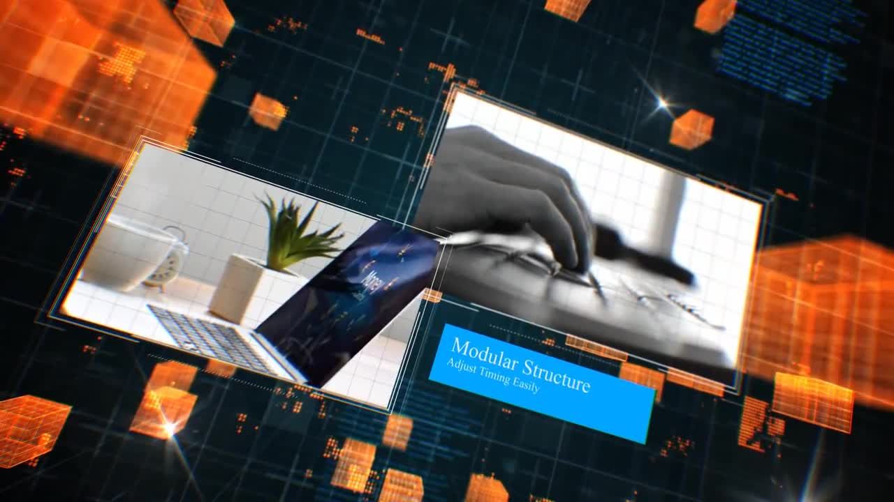 3D设计的高科技幻灯片素材库精选AE模板