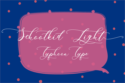 Schoolkid Light font素材之家精选英文字体
