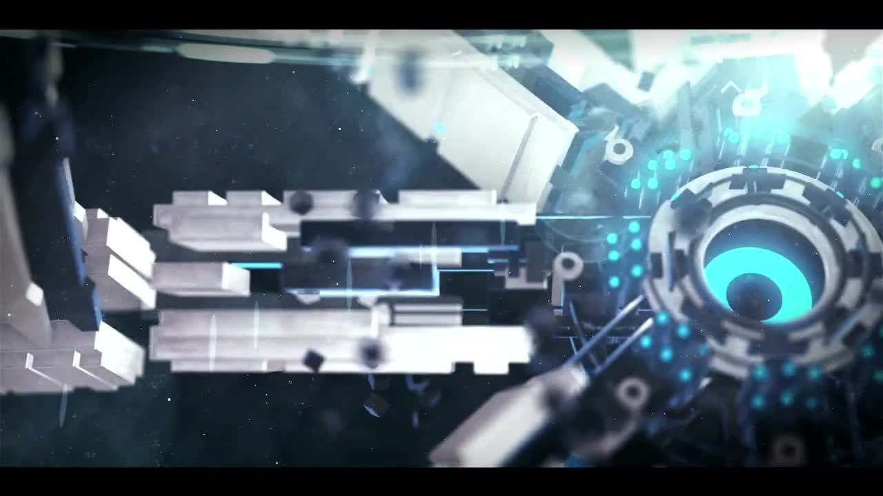 超现代的3D科幻标志徽标显示素材库精选AE模板