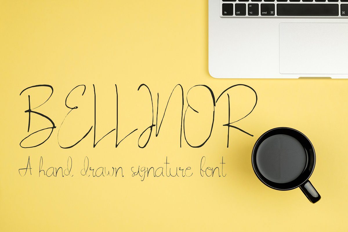 Blinor A Hand Drawn Signature Font素材之家精选英文字体