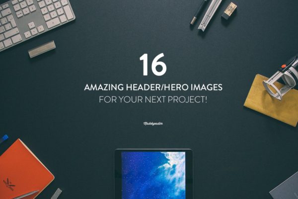 16款巨无霸、头部焦点图&amp;大Banner广告模板素材库精选 16 Hero/Header images Vol.1