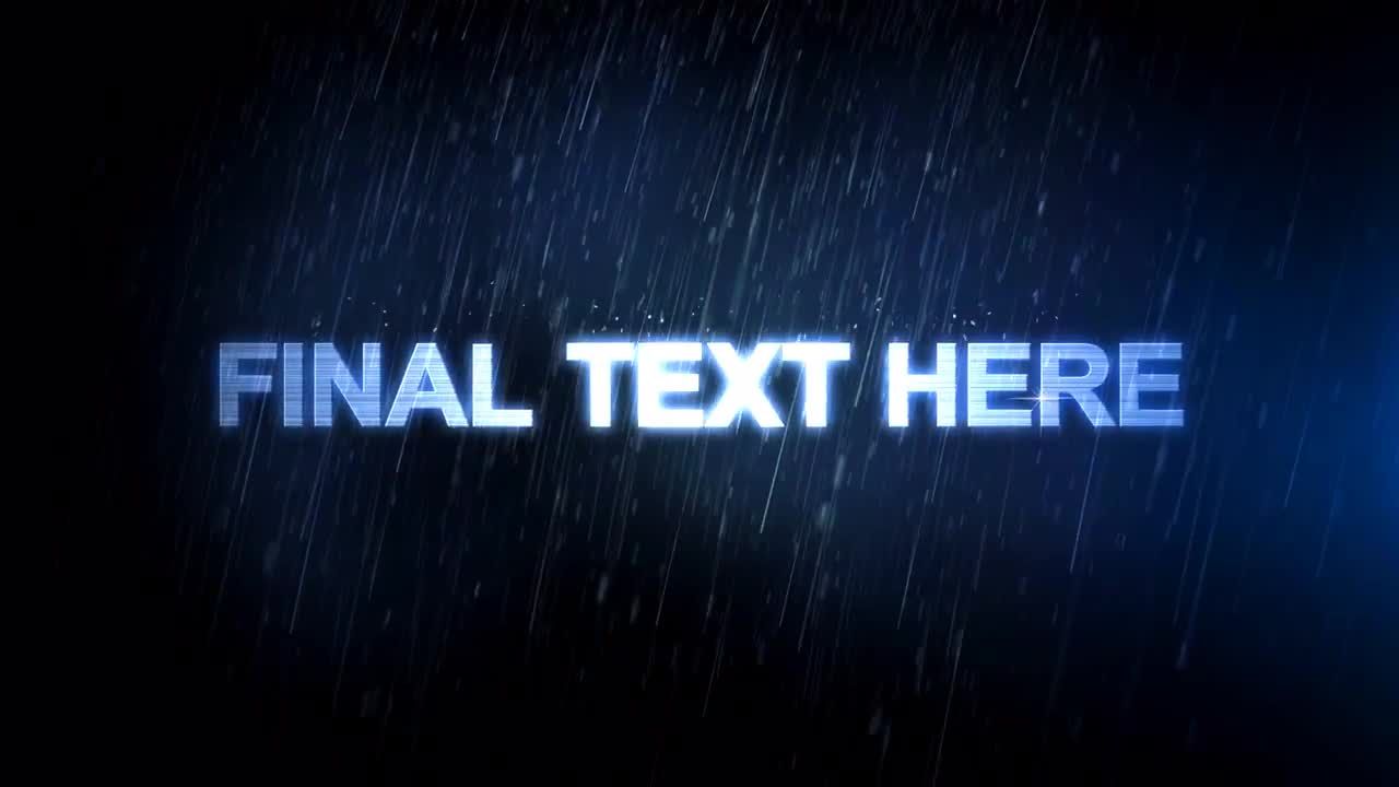 史诗暴风雨预告片素材库精选AE模板