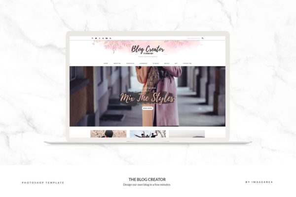 博客网站模板素材库精选设计素材集 The Blog Creator