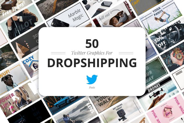 社交媒体新媒体图片广告设计模板素材库精选 Dropshipping Graphics Bundle插图(4)