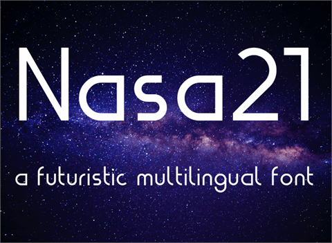 Nasa21 font素材之家精选英文字体