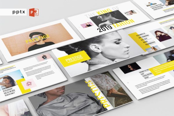 时尚行业适用多用途PPT幻灯片设计模板v126 PRESTIGE – Multipurpose Powerpoint V126