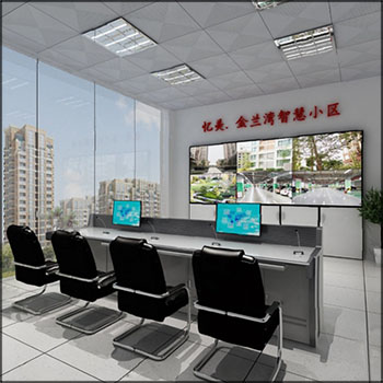 现代监控室室内场景素材之家精选3D模型