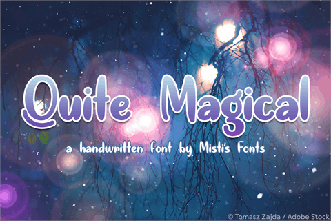 Quite Magical font素材之家精选英文字体