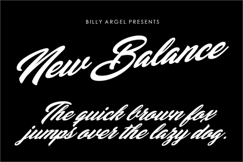 New Balance Personal Use font素材之家精选英文字体