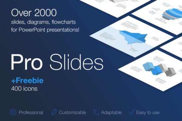 PPT幻灯片制作超级信息图表设计素材 Diagrams for PowerPoint Template
