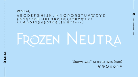 Frozen Neutra font素材之家精选英文字体