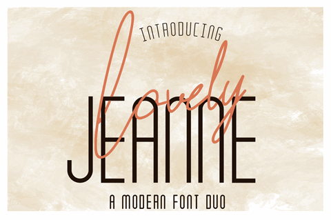 Lovely Jeanne Sans font素材之家精选英文字体