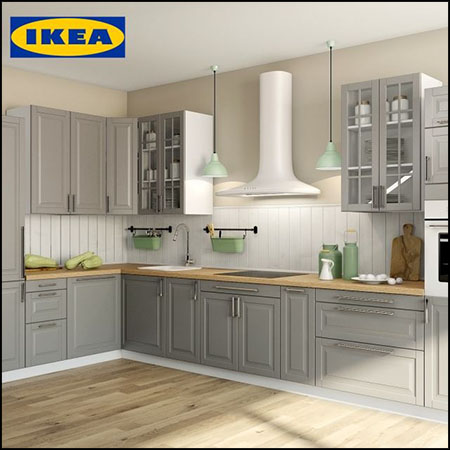 IKEA厨房橱柜餐具电器等套装素材之家精选3D模型