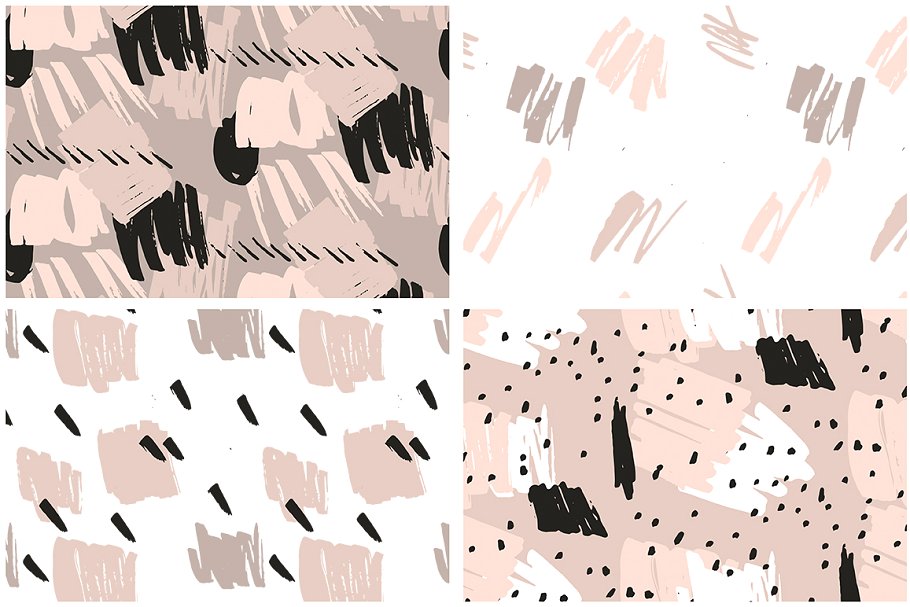 抽象图案笔刷&Instagram贴图模板素材库精选 Abstract Brushed Patterns & Stories插图(12)