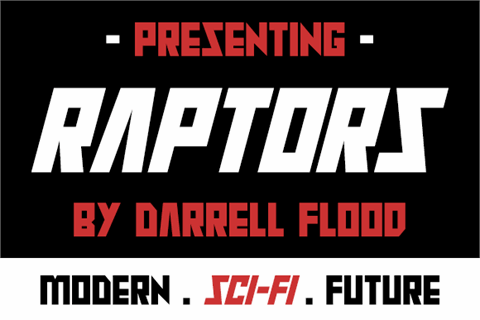 Raptors font素材之家精选英文字体
