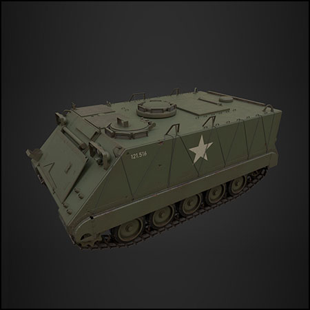 M113式APC步兵战车装甲运兵车素材之家精选3D模型