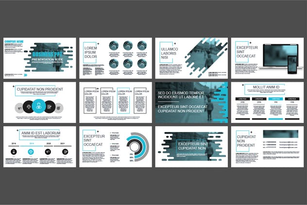 企业年度图表报告PPT幻灯片模板 Powerpoint Templates插图(5)