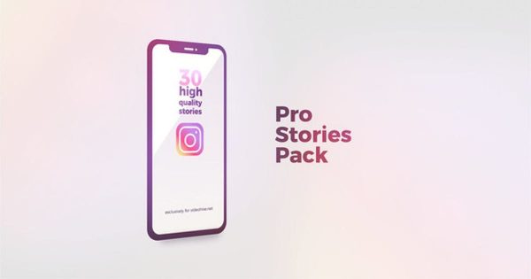 时尚电商主题Instagram故事视频素材库精选AE模板 Instagram Stories Pro