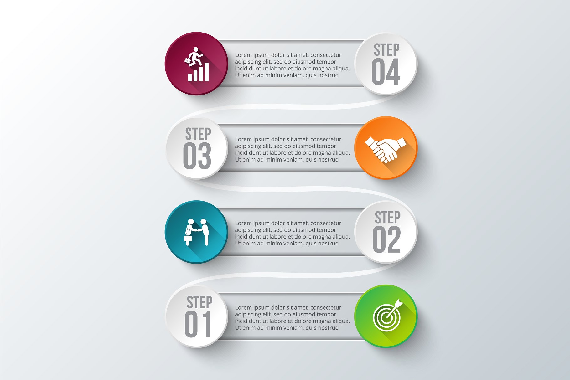 企业信息图表幻灯片设计素材 Diagrams for business infographic v7插图(6)