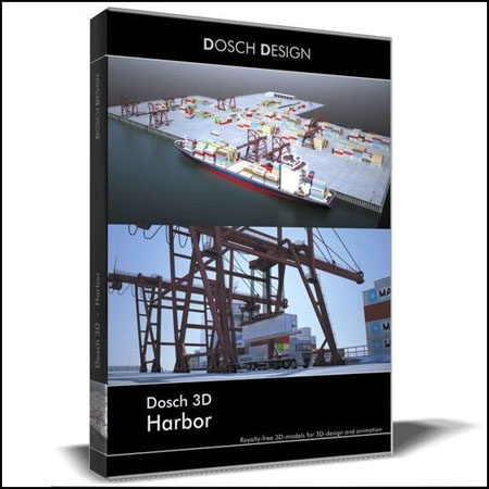 港口码头集装箱运输工具素材之家精选3D模型