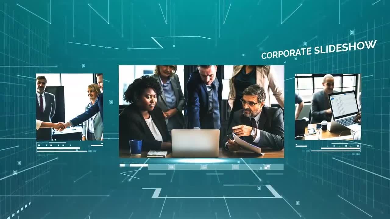 企业3D幻灯片演示素材库精选AE模板