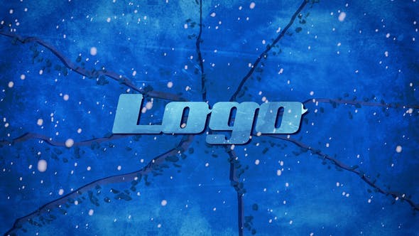 冰块光面效果Logo演示动画素材库精选PR模板素材 Winter Ice Logo