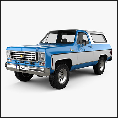 Chevrolet K5 Blazer 1976雪佛兰开拓者越野车素材之家精选3D模型