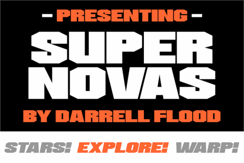 Supernovas font素材之家精选英文字体