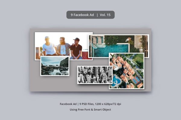 Facebook社交平台广告Banner设计模板素材库精选v15 Facebook Ad Vol. 15