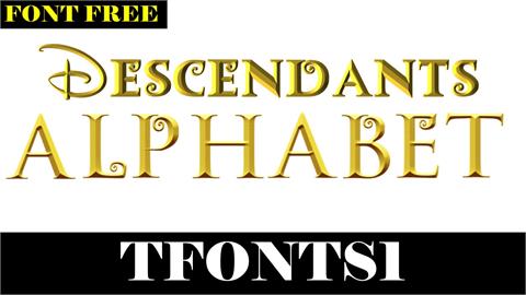 Descendants Alphabet font素材之家精选英文字体