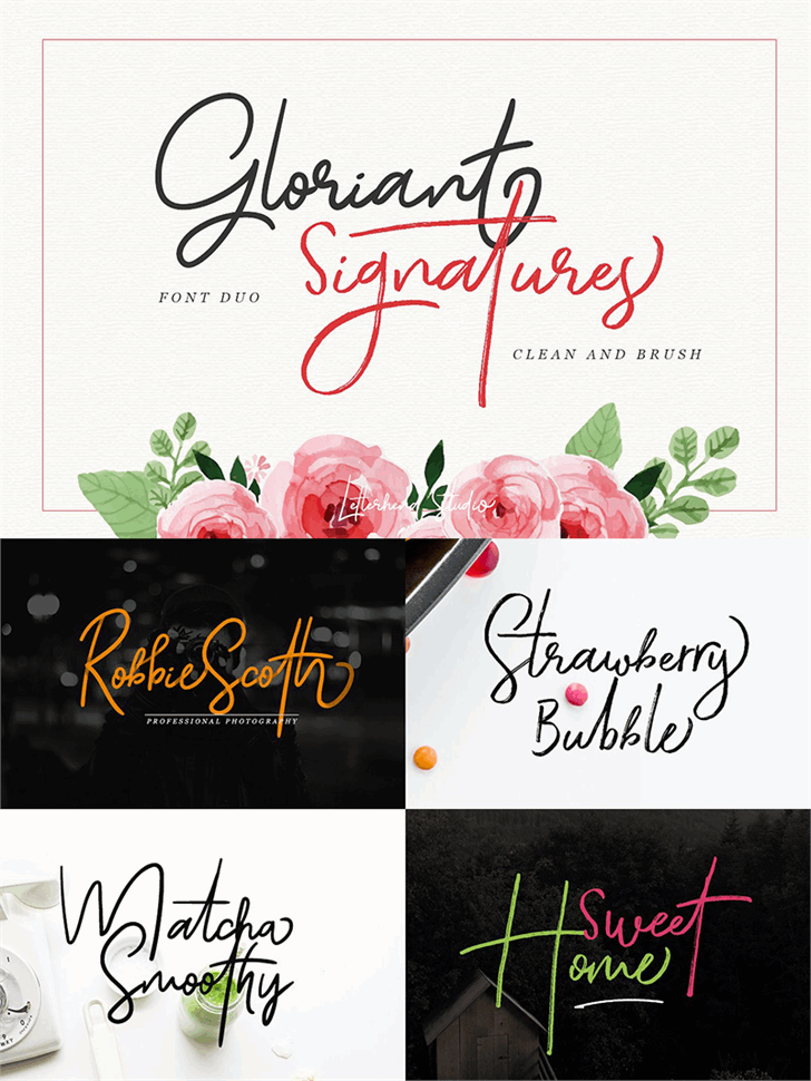Gloriant font插图