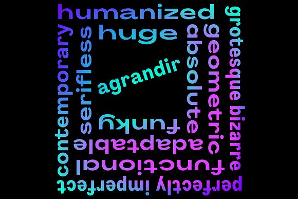 Agrandir Font素材之家精选英文字体