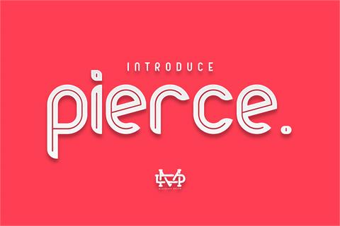 Pierce font素材之家精选英文字体