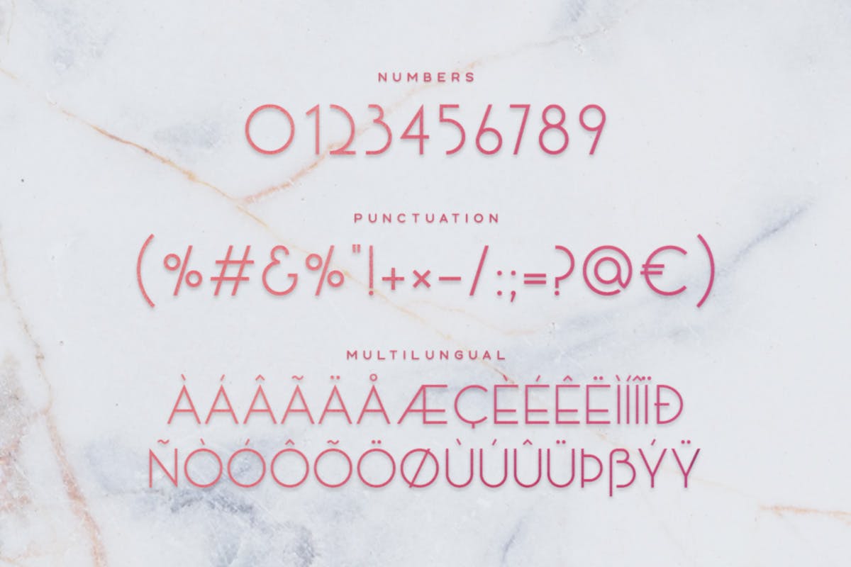 优雅装饰艺术英文无衬线字体 Quartz插图(4)