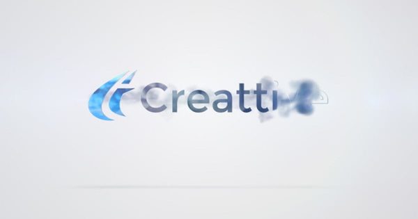 3D简约烟雾特效logo演示素材库精选AE模板 Clean Wisp Logo
